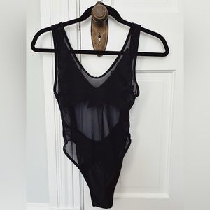 Minimal Animal COPY Black Mesh Bodysuit